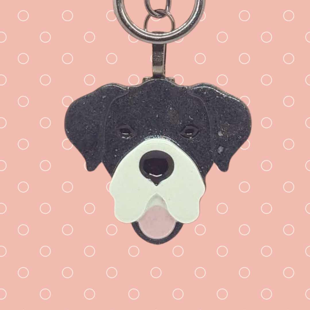 Great Dane Keyring Emily and Woo