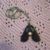 Black Cocker Spaniel Keyring Handmade by Emily and Woo