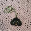 Cavoodle Keyring in Black by Emily and Woo