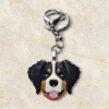 Bernese Mountain Dog Keyring by Emily and Woo