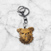 Brussels Griffon Keyring in Brown and Tan by Emily and Woo