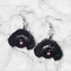 Black Cavoodle Earrings by Emily and Woo