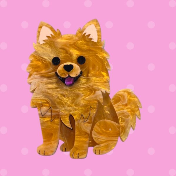 Pomeranian Brooch